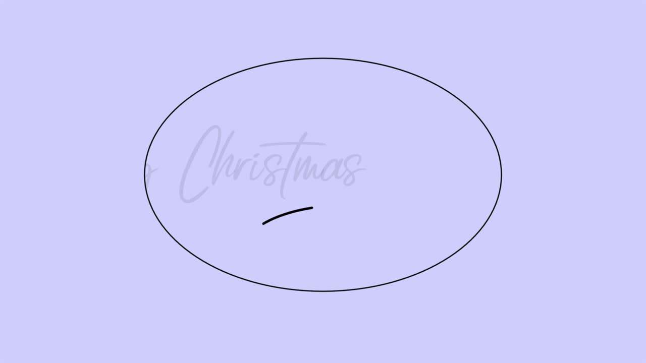 미니멀리즘 블루 배경으로 메리 크리스마스