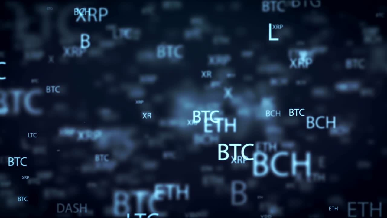 fondo de movimiento de dinero digital en bucle