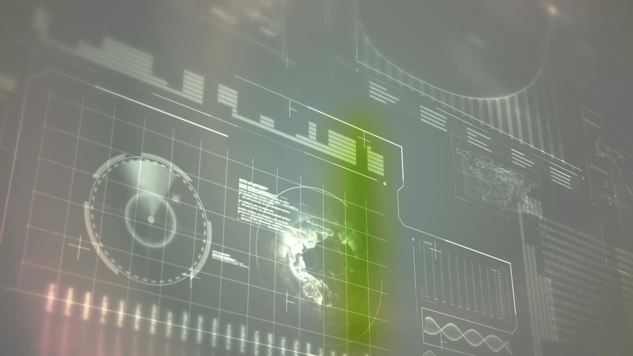 animación del procesamiento de datos sobre la letra p