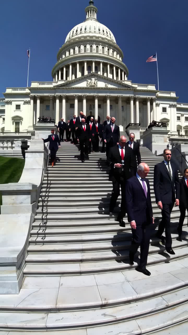 Politicians at the US Capitol Building