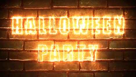 la inscripción de la fiesta de halloween ardiente