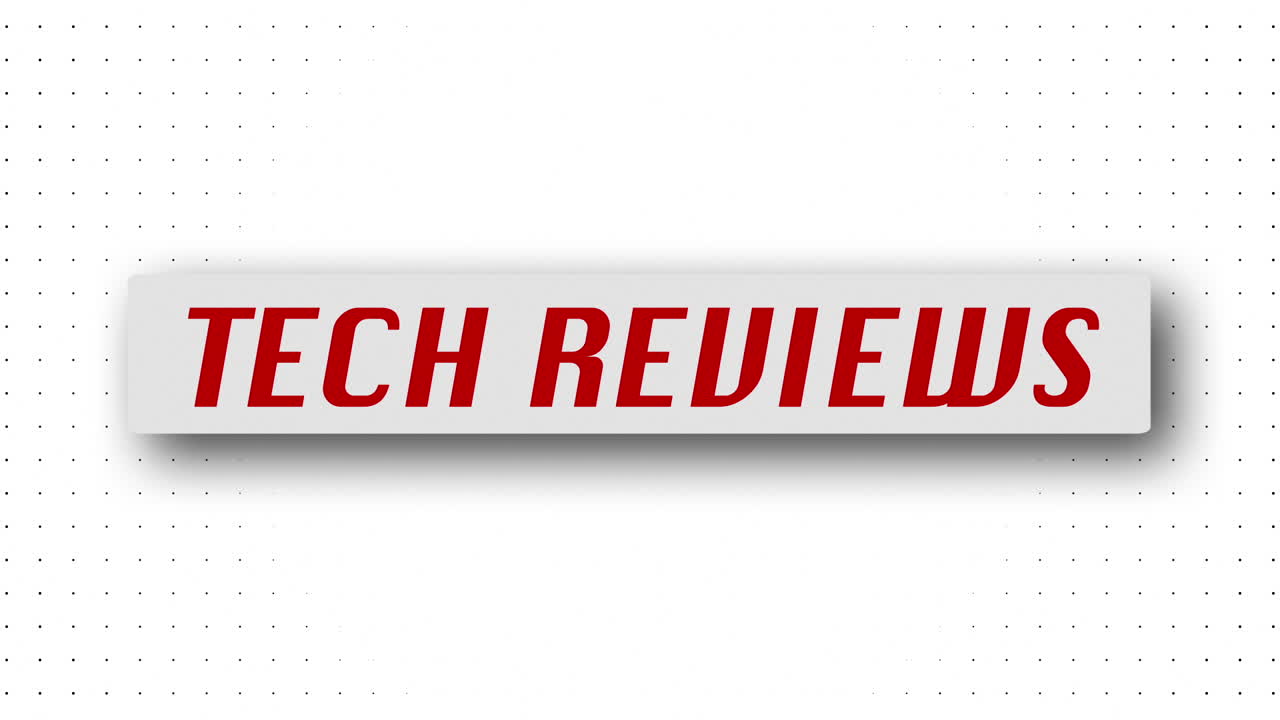 "TECH REVIEWS" 3D Graphic