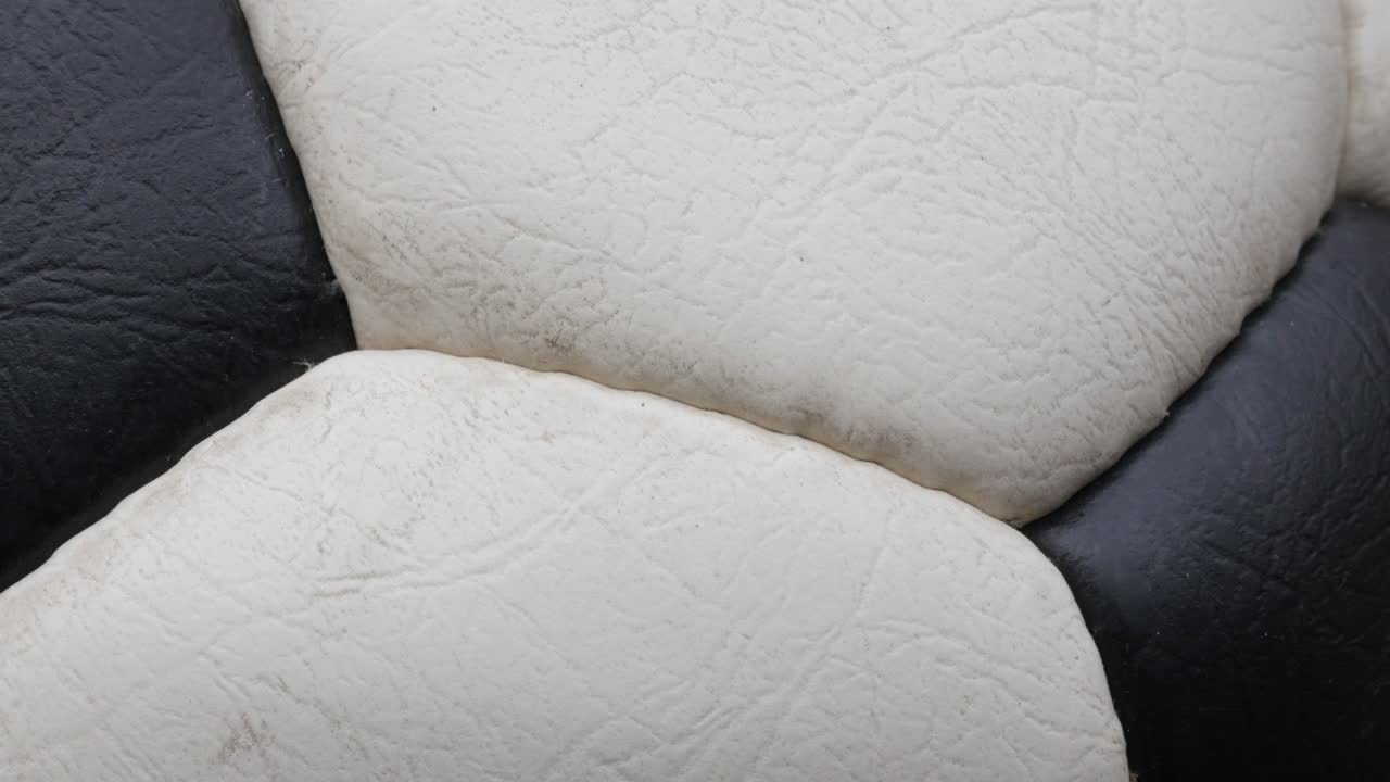 fútbol clásico superficie detallada de primer plano 4k