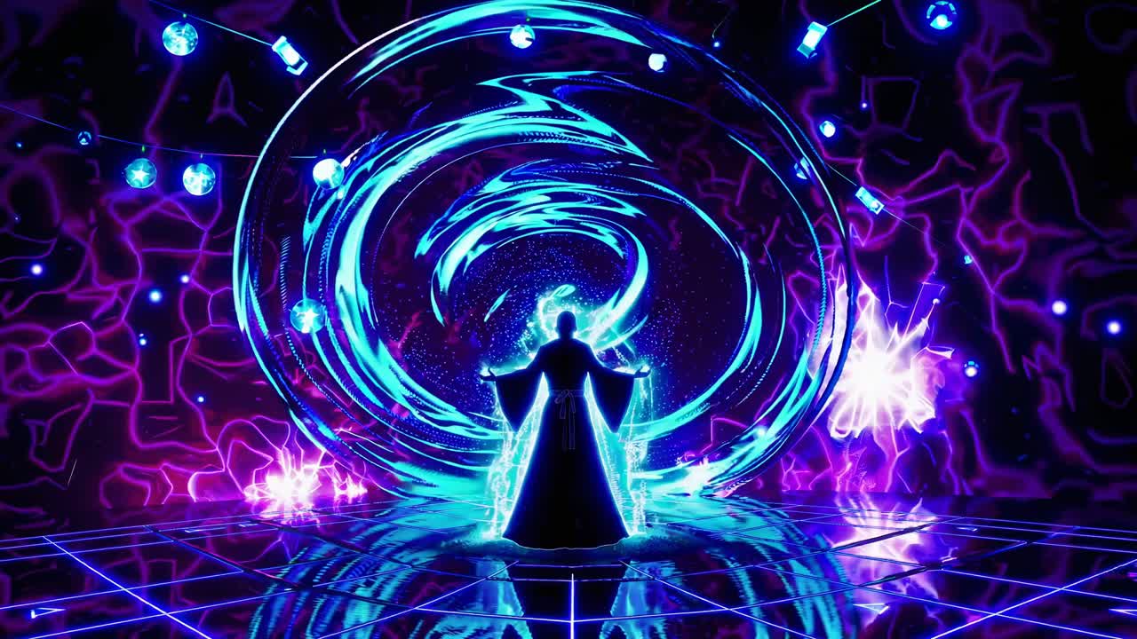 mago místico realizando un ritual