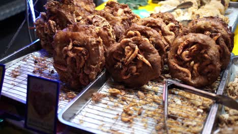 delicious fried shrimp street food