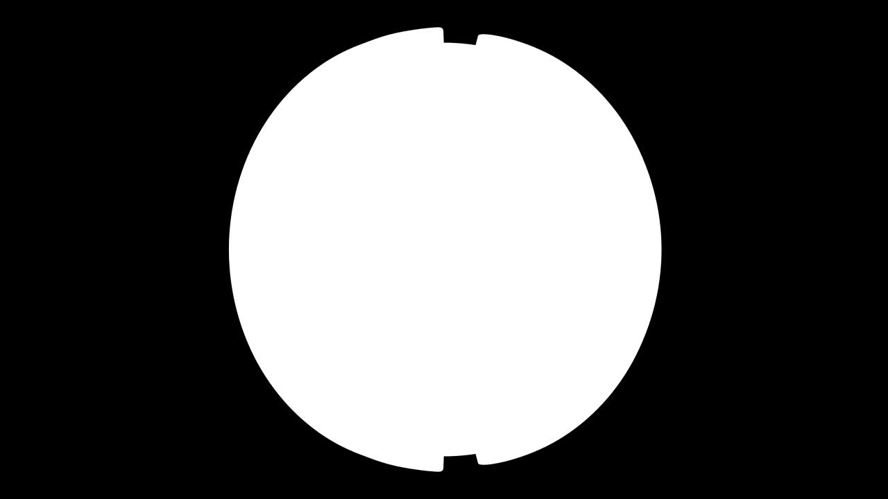 알파 채널을 가진 잎자루로 인 미래의 네온 공의 3d 스핀.