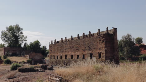 Verlassene-Häuser-Und-Ruinen-In-Sao-Domingo-Mine-In-Portugal