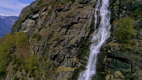 Water-falling-down-over-a-giant-waterfall