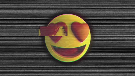 emoticono en fondo gris