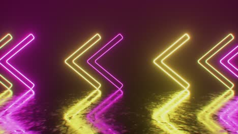 neon arrows abstract background