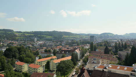 Antena-De-La-Ciudad-St.-Galen-En-Suiza