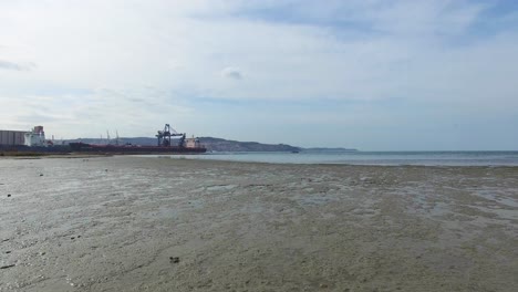 pier in seashell graveyard beach ankaran slovenia