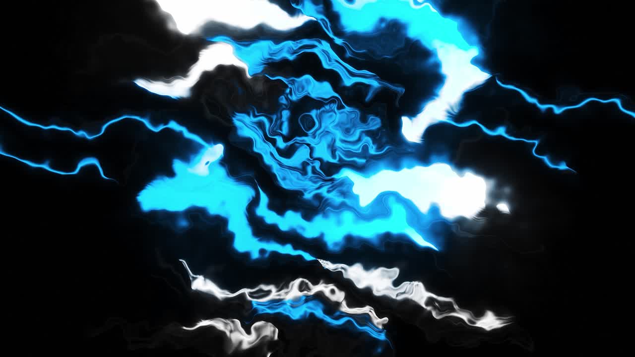 Abstract Blue and White Liquid Waves