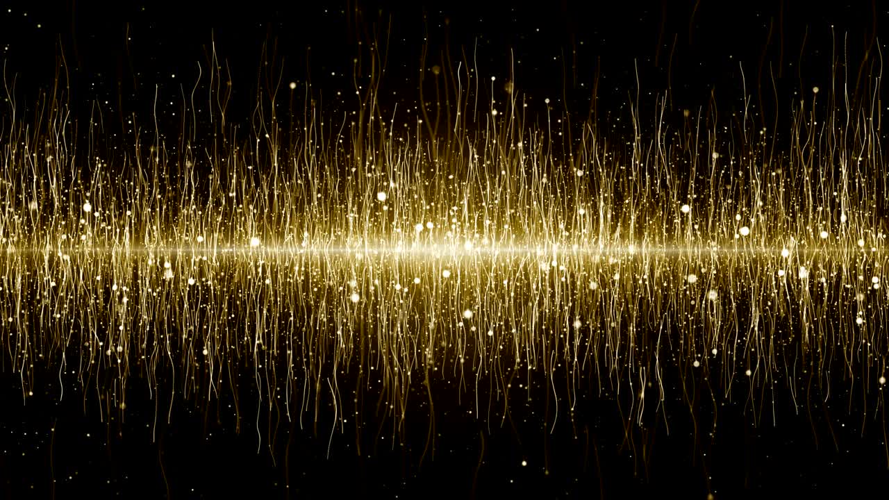 입자 금 반이는 보케상 먼지 추상적인 배경 루프