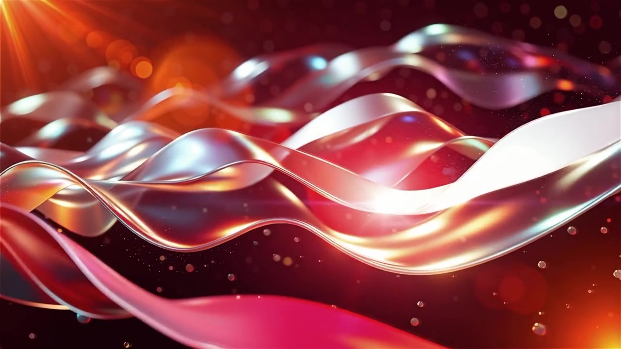 Abstract Flowing Light Waves Background