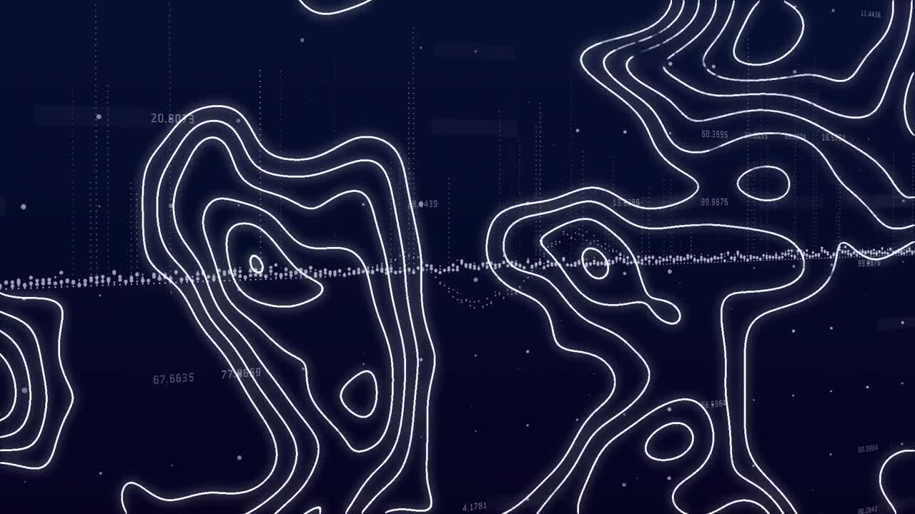 색 지도 선의 애니메이션 및 데이터 처리