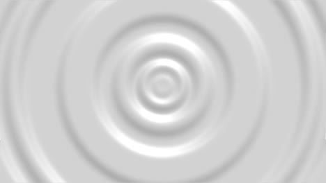 3d render of white abstract pattern of liquid ripples. seamless loop animation