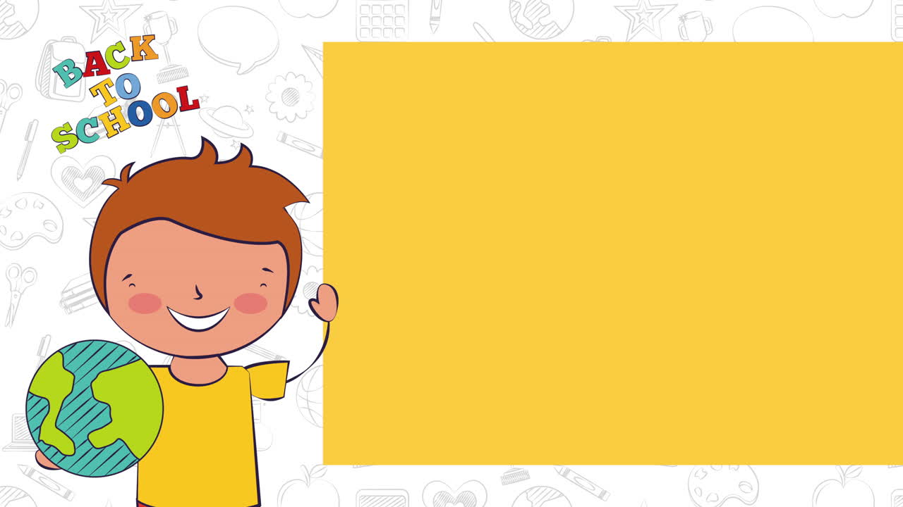 de vuelta a la escuela, pequeño estudiante.