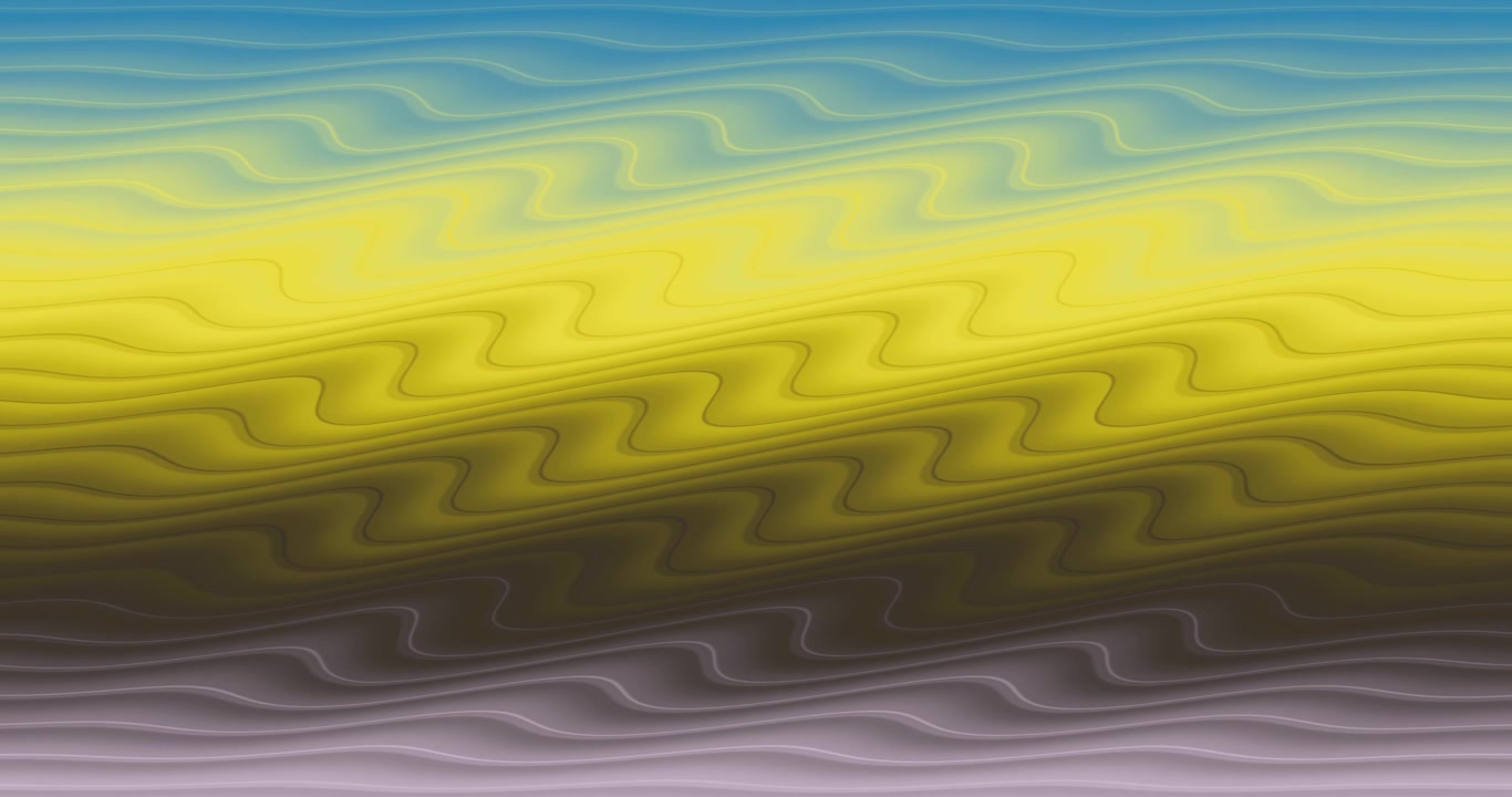 Abstract Wavy Gradient Background in Blue and Yellow