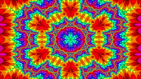 abstracto colorido patrón simétrico ornamental decorativo kaleidoscopio movimiento círculo geométrico y formas de estrellas