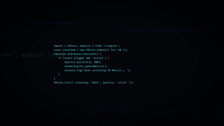 Programming Code Typing on Dark Screen Background