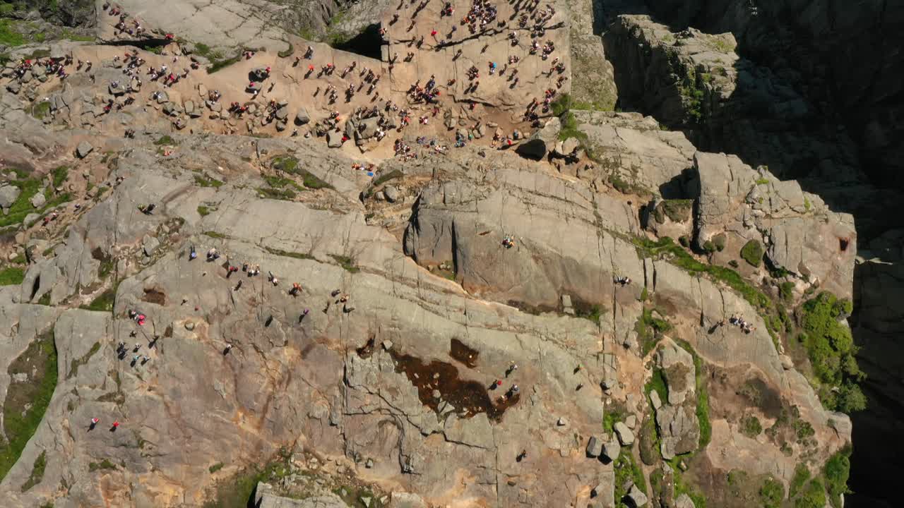 воздушные кадры кафедрой рок preikestolen красивая природа норвегия