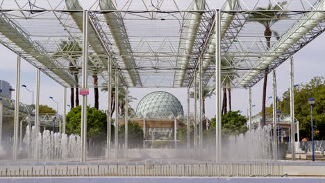 bioclimatic sphere at seville expo '92 on the island of la isla de la cartuja , seville, spain