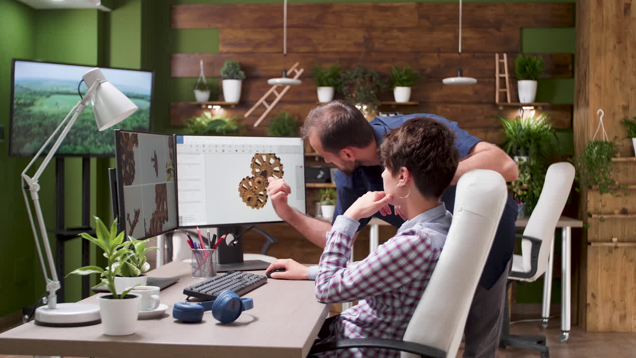 Collaborative Design Review in a Modern Office