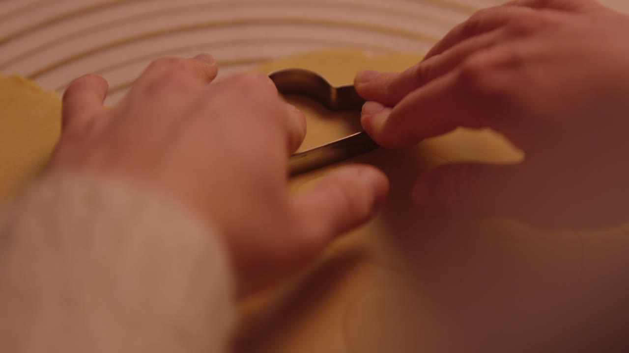 Making Heart-Shaped Cookies