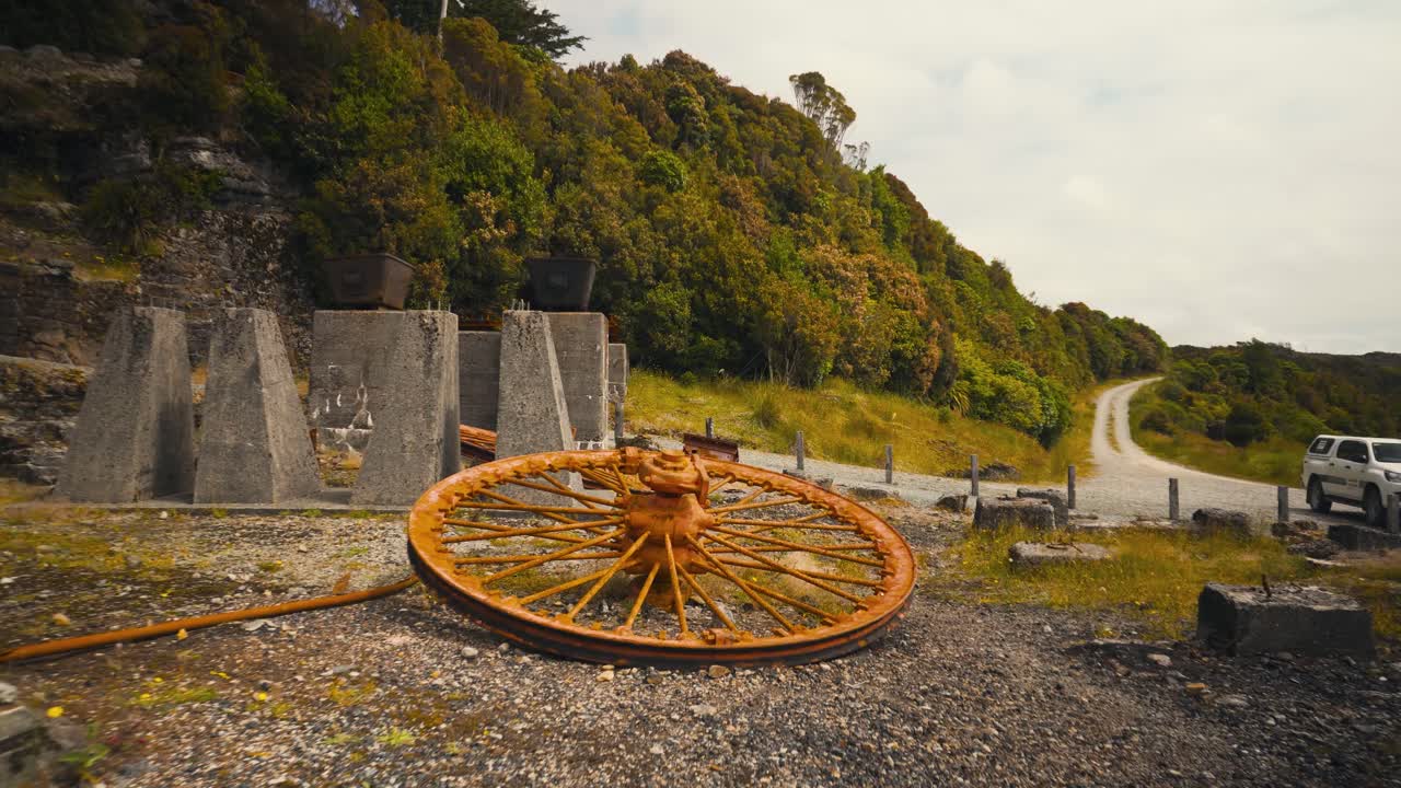 una antigua mina de carbón abandonada en nueva zelanda