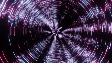 4k video animation of abstract sci-fi tunnel seamless loop motion graphics.