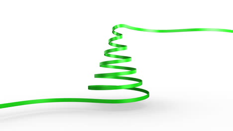 Ribbon-swirling-to-form-christmas-tree-shape