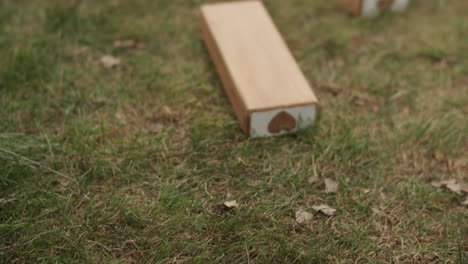 piezas de madera de juegos de jardín de rompecabezas