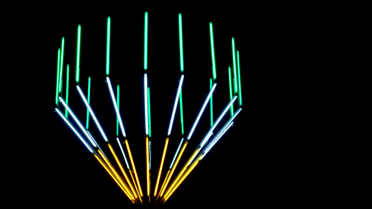 luces decorativas en la noche del festival