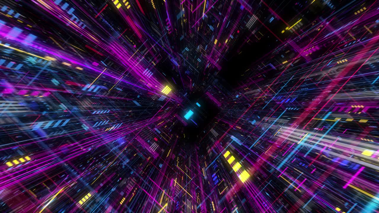 volando sobre un fondo de movimiento abstracto, una placa de circuitos futurista, placa madre digital. cuadrícula digital, procesamiento de cpu, red digital, computación, juegos de gpu, web, internet. bucle de renderización 3d