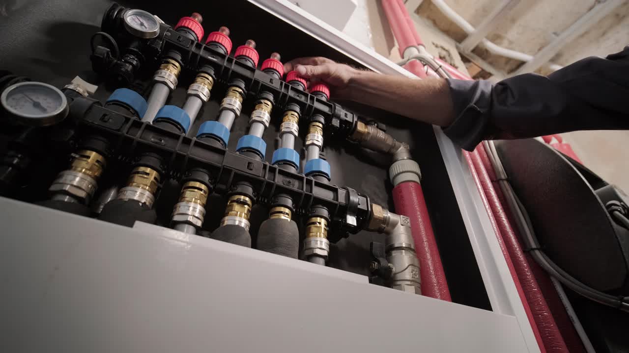 tecnico hvac installa sistemi di riscaldamento, ventilazione e aria condizionata