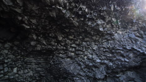 volcanic cave on reynisdrangar beach, vik, iceland