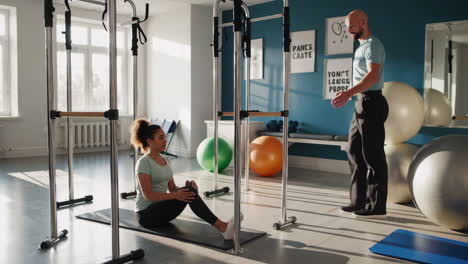 pilates session with instructor