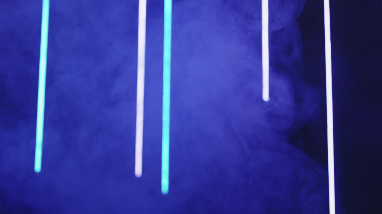 fumo sfondo astratto fantasma luci al neon blu