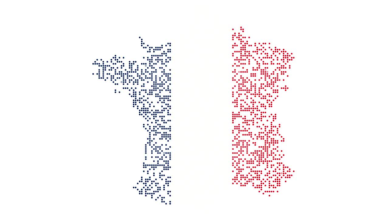 Map and flag of France