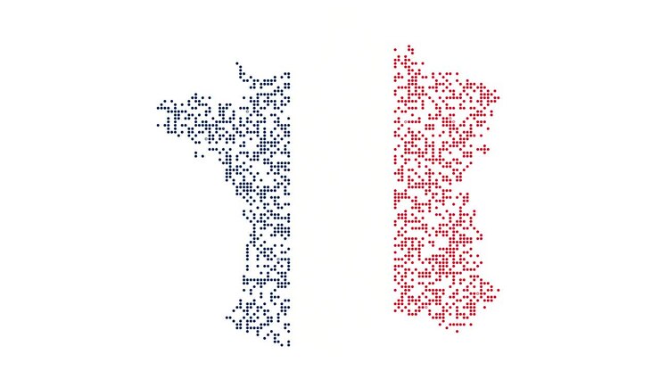 Map and flag of France