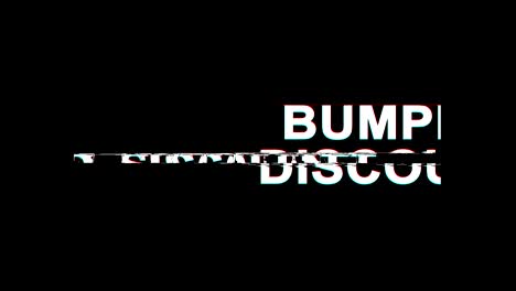 bumper discount glitch effect text digital tv distortion 4k loop animation