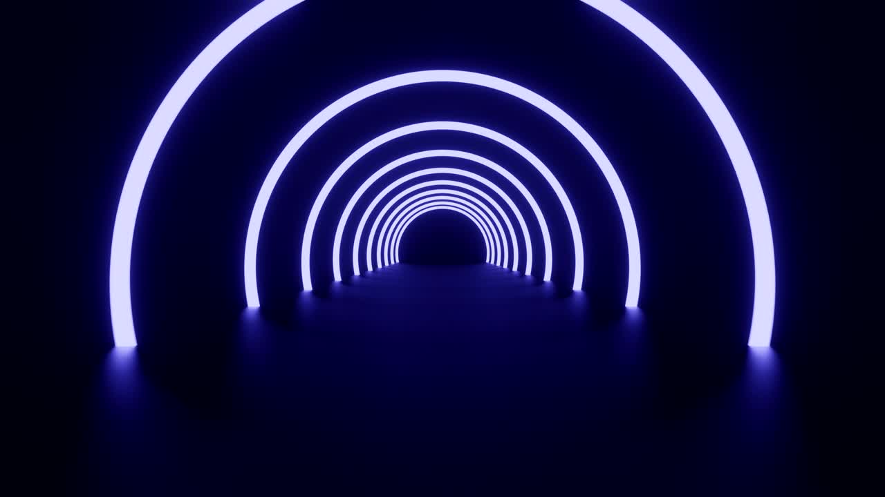 추상적인 디지털 배경 네온 빛의 애니메이션