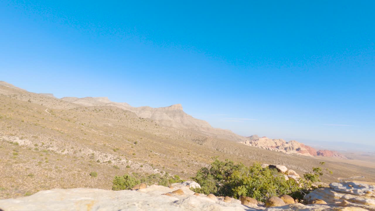 Sunny summer desert time lapse