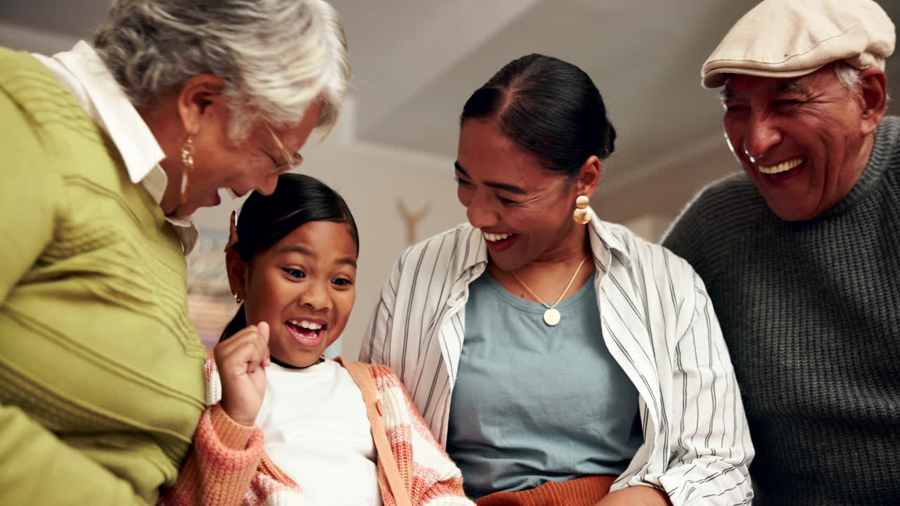 A happy multi-generational family enjoying quality time together