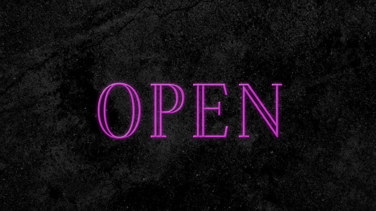 열린 텍스트의 애니메이션 반 ⁇ 이는 4k