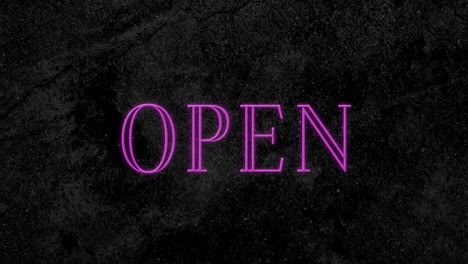 animation of open text sparkling 4k