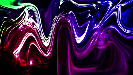 abstracto tinta de colores extendida explosión brillo líquido explotar fondo azul aceitoso video de movimiento