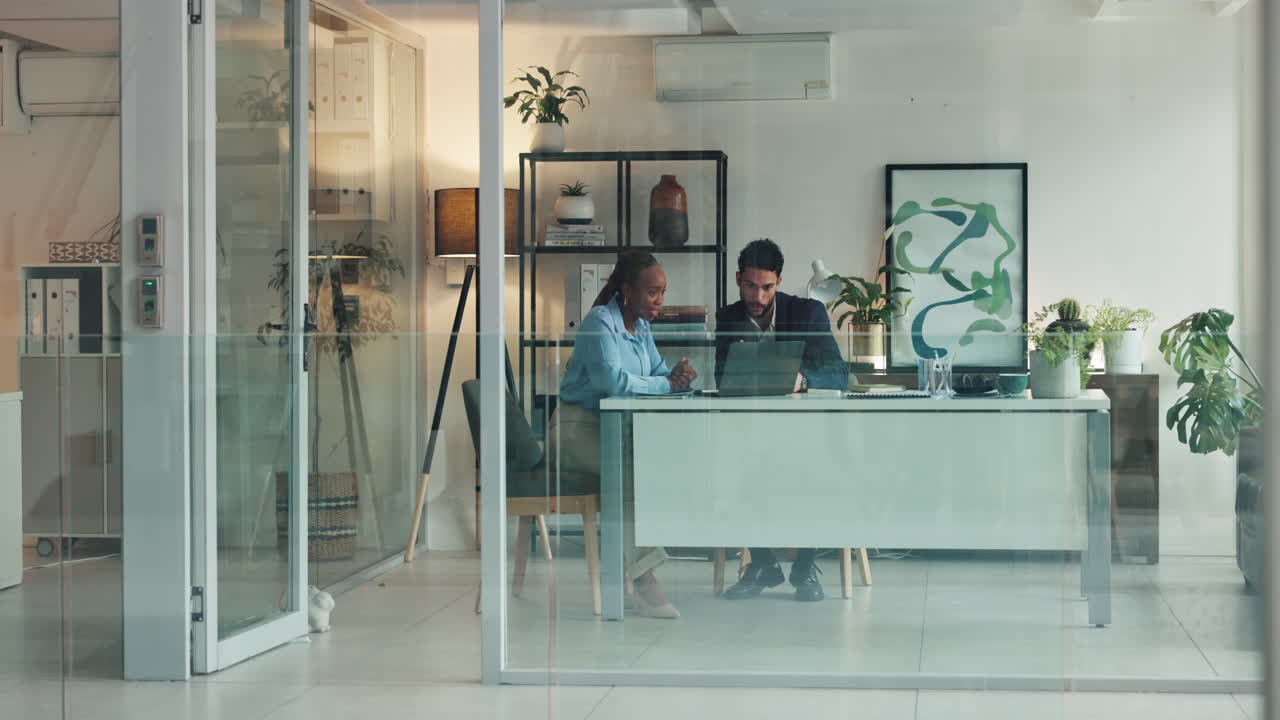 Successful Business Team Celebrating in Modern Office