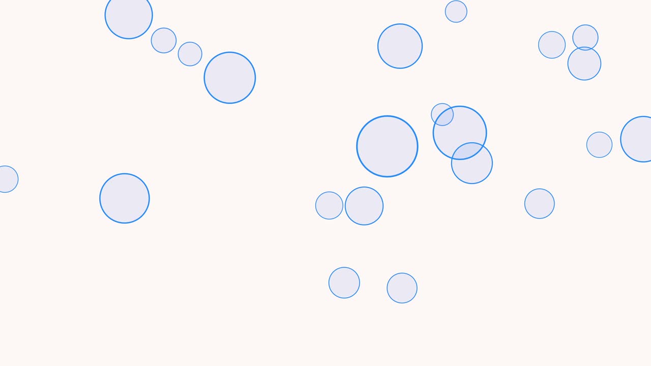 Fly blue small circles